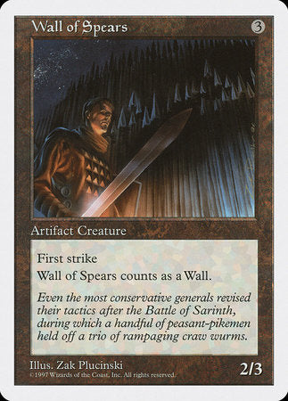 Wall of Spears [Fifth Edition] | Mega City Incorporated