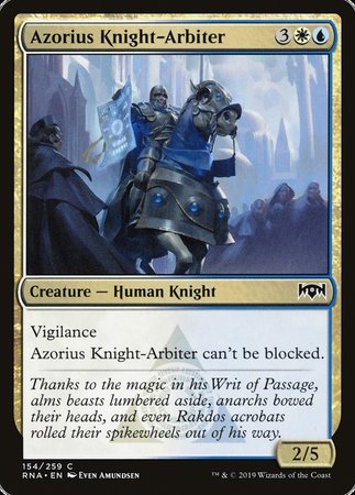 Azorius Knight-Arbiter [Ravnica Allegiance] | Mega City Incorporated