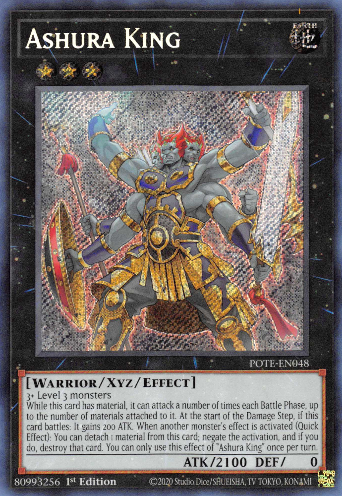 Ashura King [POTE-EN048] Secret Rare | Mega City Incorporated