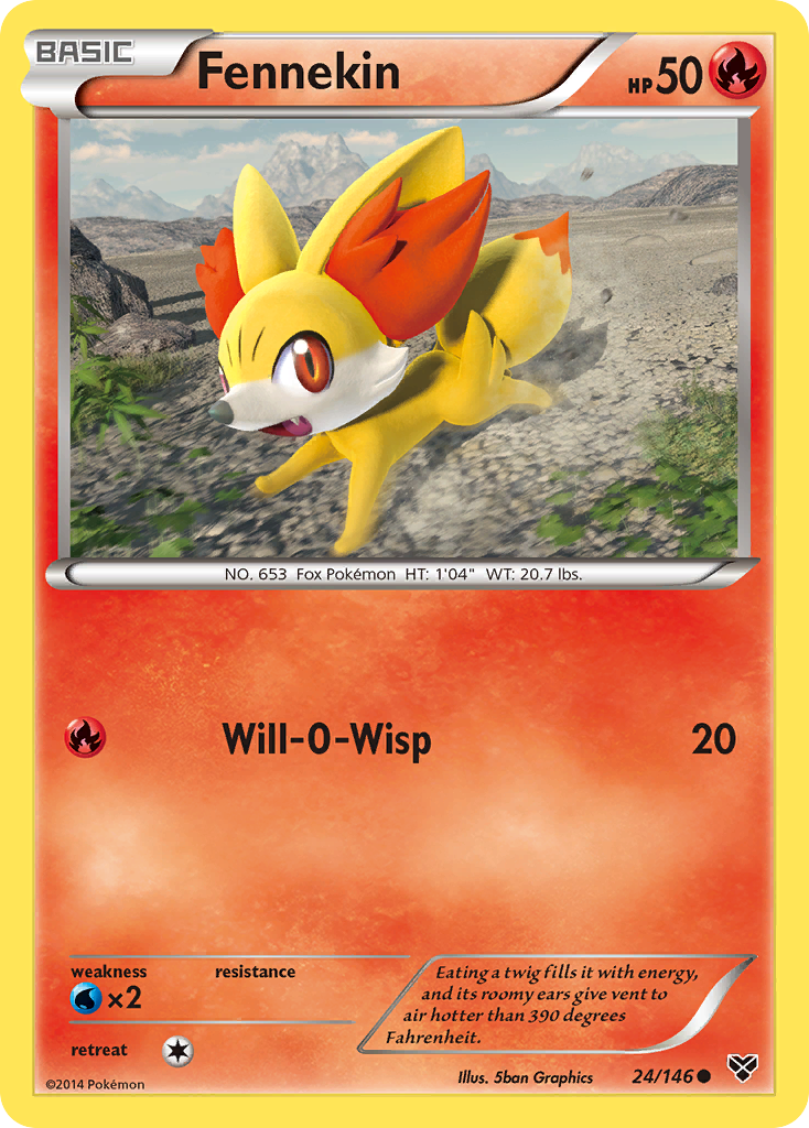 Fennekin (24/146) [XY: Base Set] | Mega City Incorporated