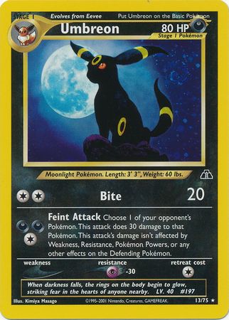 Umbreon (13/75) [Neo Discovery Unlimited] | Mega City Incorporated