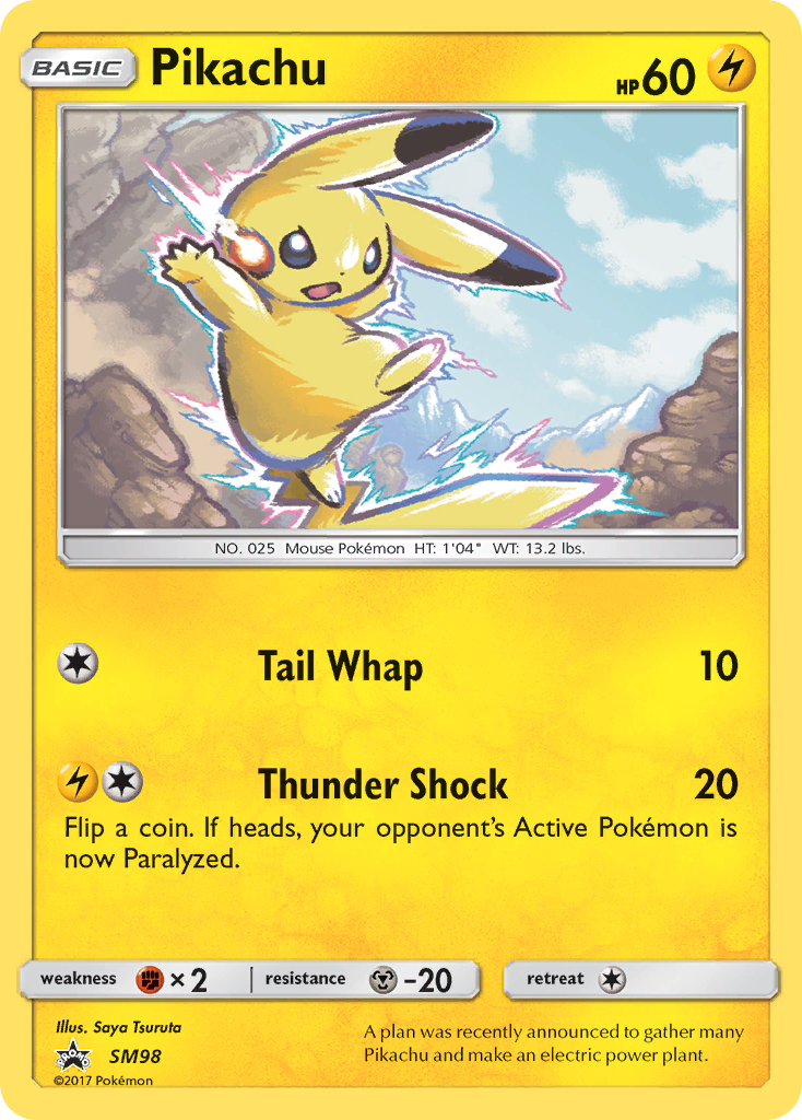 Pikachu (SM98) [Sun & Moon: Black Star Promos] | Mega City Incorporated