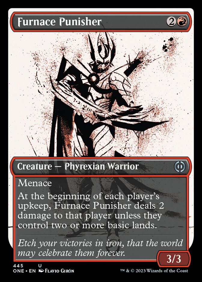 Furnace Punisher (Showcase Ichor Step-and-Compleat Foil) [Phyrexia: All Will Be One] | Mega City Incorporated