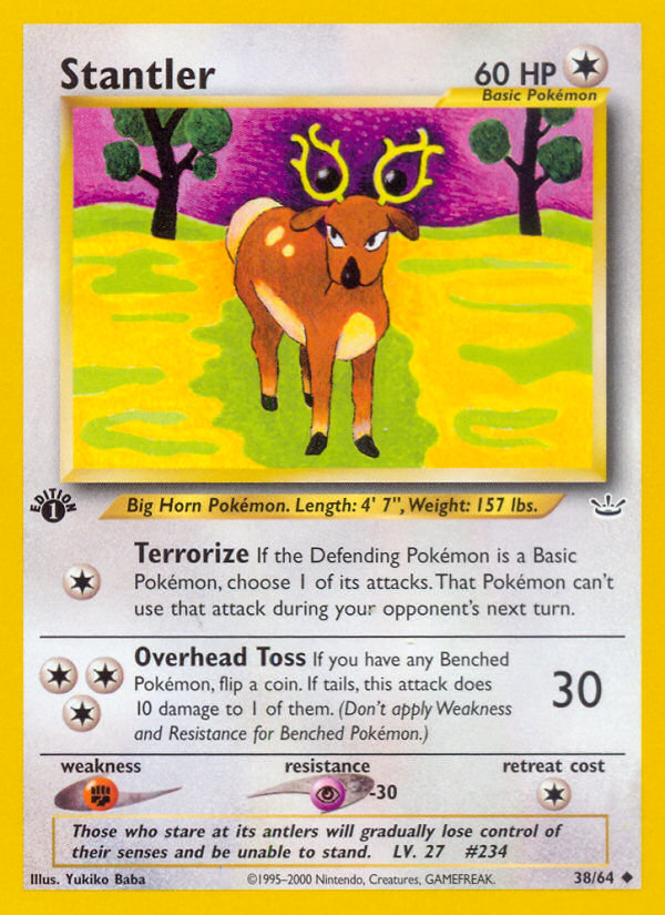 Stantler (38/64) [Neo Revelation 1st Edition] | Mega City Incorporated