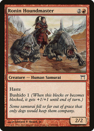 Ronin Houndmaster [Champions of Kamigawa] | Mega City Incorporated