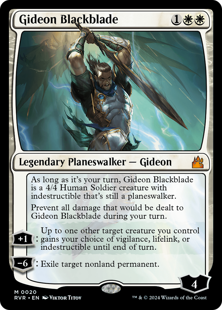 Gideon Blackblade [Ravnica Remastered] | Mega City Incorporated