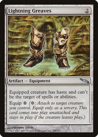 Lightning Greaves [Mirrodin] | Mega City Incorporated