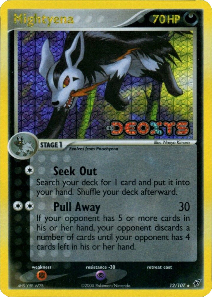 Mightyena (12/107) (Stamped) [EX: Deoxys] | Mega City Incorporated