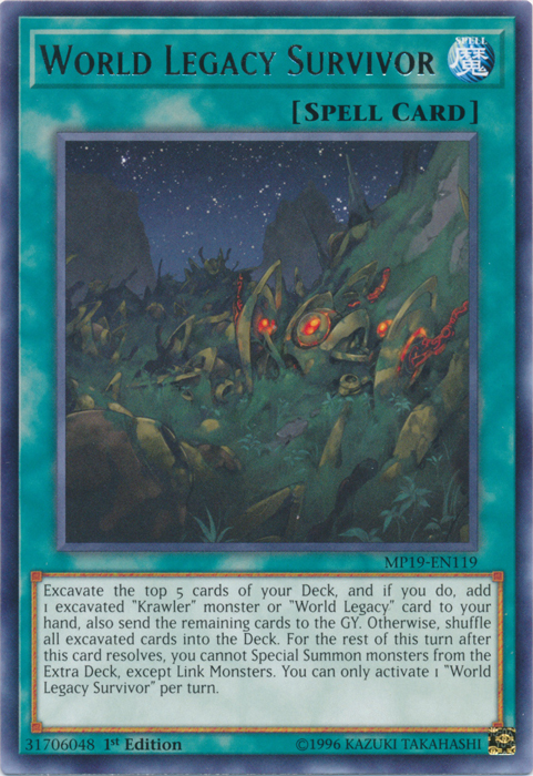 World Legacy Survivor [MP19-EN119] Rare | Mega City Incorporated