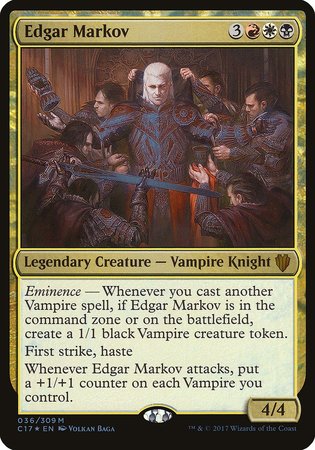 Edgar Markov (Commander 2017) [Commander 2017 Oversized] | Mega City Incorporated