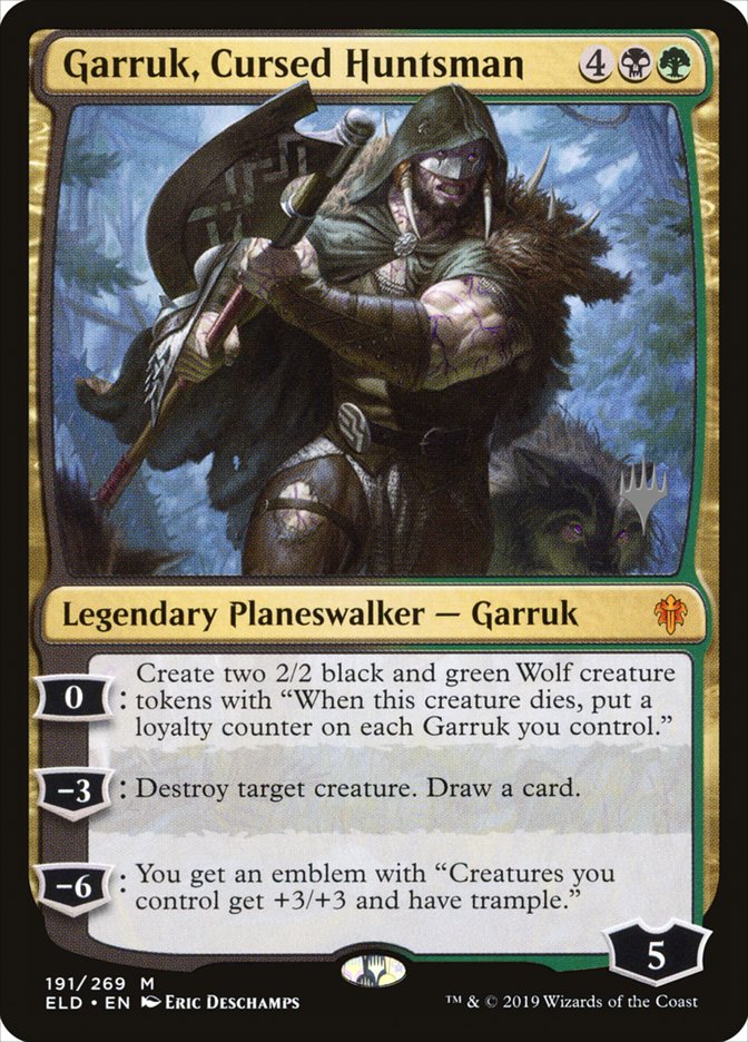 Garruk, Cursed Huntsman (Promo Pack) [Throne of Eldraine Promos] | Mega City Incorporated