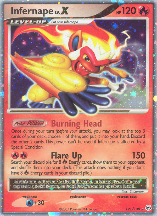 Infernape LV.X (121/130) [Diamond & Pearl: Base Set] | Mega City Incorporated