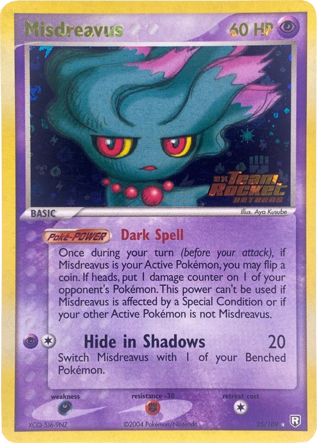 Misdreavus (25/109) (Stamped) [EX: Team Rocket Returns] | Mega City Incorporated