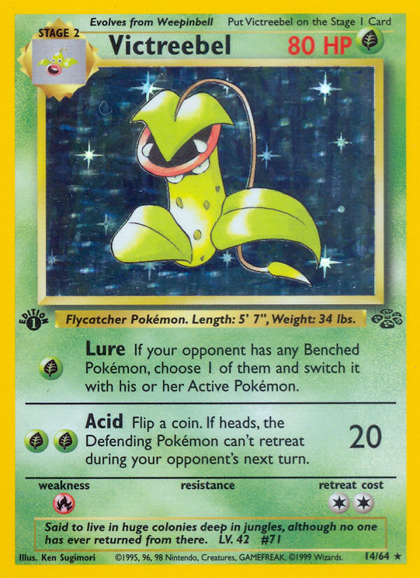 Victreebel (14/64) [Jungle 1st Edition] | Mega City Incorporated