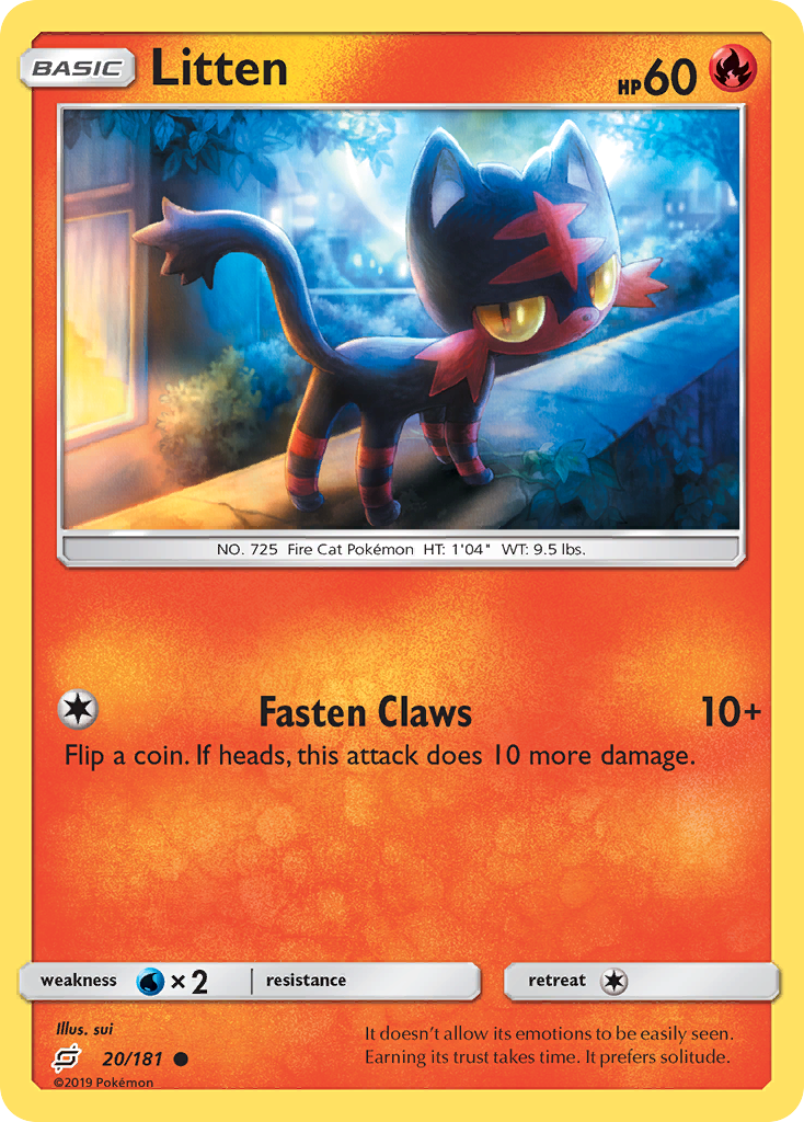 Litten (20/181) [Sun & Moon: Team Up] | Mega City Incorporated