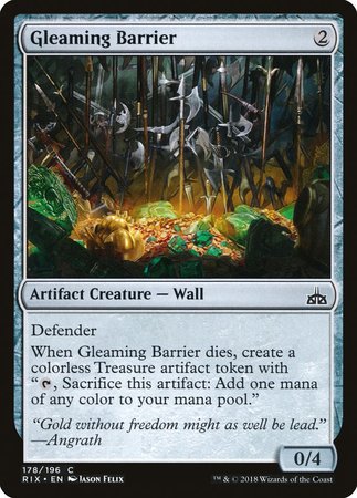 Gleaming Barrier [Rivals of Ixalan] | Mega City Incorporated