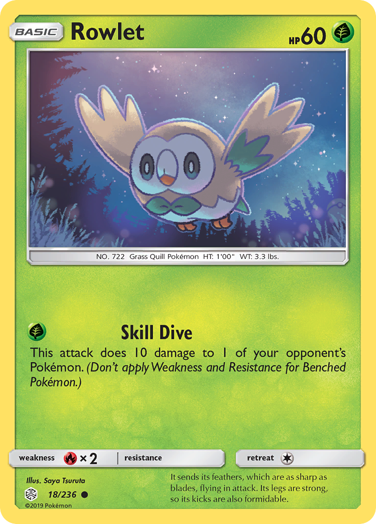 Rowlet (18/236) [Sun & Moon: Cosmic Eclipse] | Mega City Incorporated