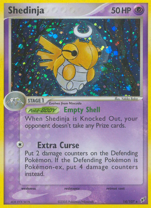 Shedinja (14/107) [EX: Deoxys] | Mega City Incorporated