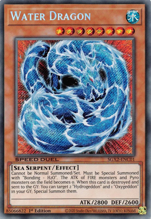 Water Dragon [SGX2-ENC01] Secret Rare | Mega City Incorporated