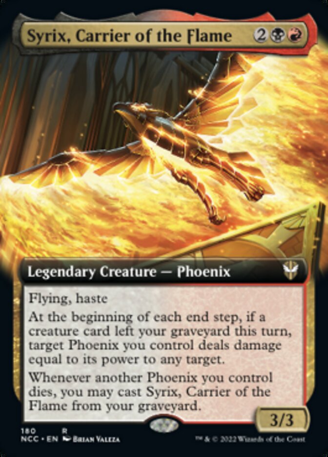 Syrix, Carrier of the Flame (Extended Art) [Streets of New Capenna Commander] | Mega City Incorporated