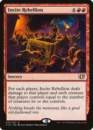 Incite Rebellion [Commander 2014] | Mega City Incorporated