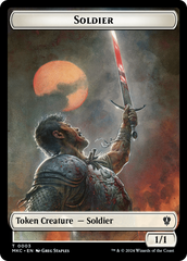 Construct // Soldier Double-Sided Token [Murders at Karlov Manor Commander Tokens] | Mega City Incorporated