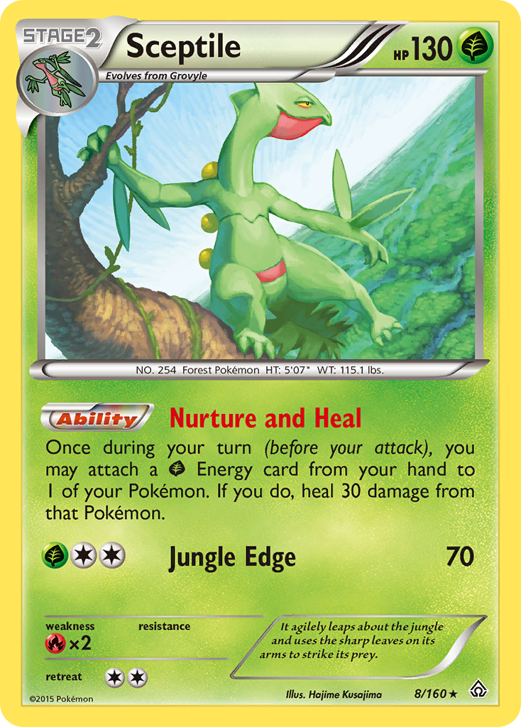 Sceptile (8/160) [XY: Primal Clash] | Mega City Incorporated