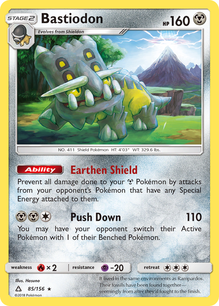 Bastiodon (85/156) [Sun & Moon: Ultra Prism] | Mega City Incorporated