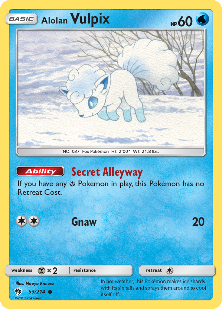 Alolan Vulpix (53/214) [Sun & Moon: Lost Thunder] | Mega City Incorporated