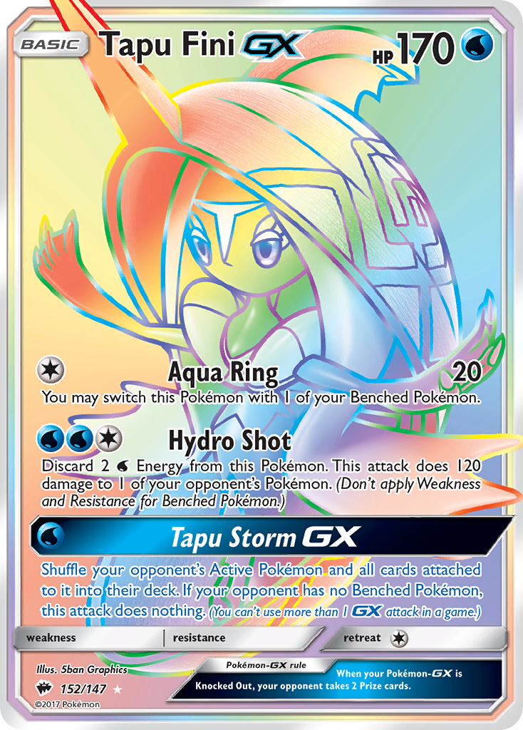 Tapu Fini GX (152/147) [Sun & Moon: Burning Shadows] | Mega City Incorporated