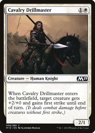 Cavalry Drillmaster [Core Set 2019] | Mega City Incorporated