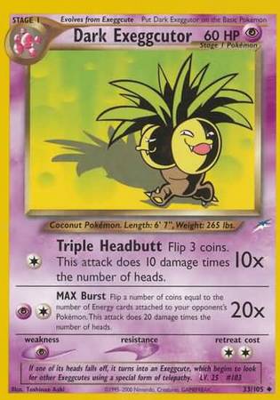 Dark Exeggutor (33/105) [Neo Destiny Unlimited] | Mega City Incorporated