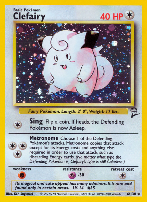 Clefairy (6/130) [Base Set 2] | Mega City Incorporated