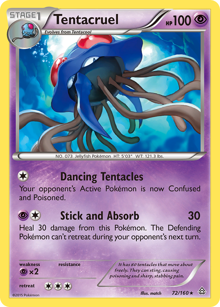 Tentacruel (72/160) [XY: Primal Clash] | Mega City Incorporated