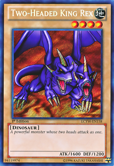 Two-Headed King Rex [LCYW-EN158] Secret Rare | Mega City Incorporated