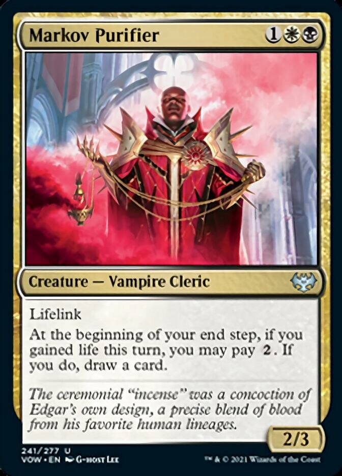 Markov Purifier [Innistrad: Crimson Vow] | Mega City Incorporated