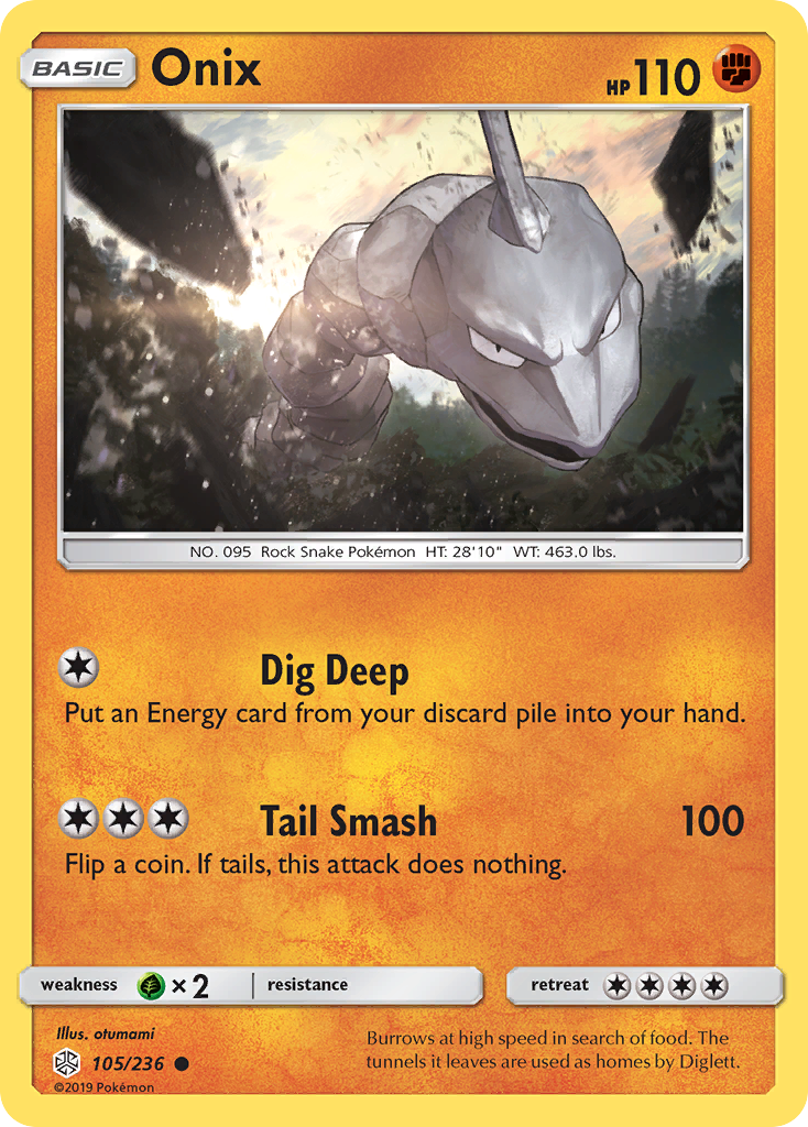 Onix (105/236) [Sun & Moon: Cosmic Eclipse] | Mega City Incorporated