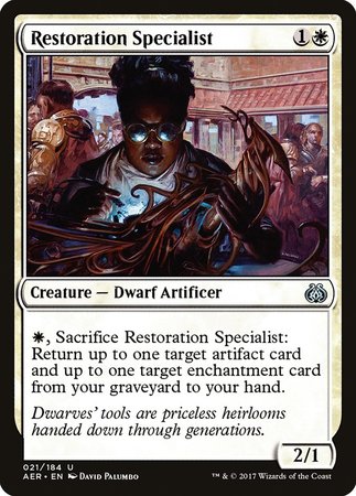 Restoration Specialist [Aether Revolt] | Mega City Incorporated