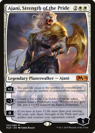 Ajani, Strength of the Pride [Core Set 2020 Promos] | Mega City Incorporated