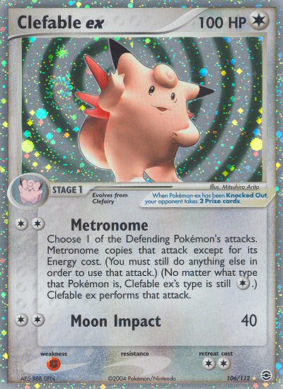 Clefable ex (106/112) [EX: FireRed & LeafGreen] | Mega City Incorporated