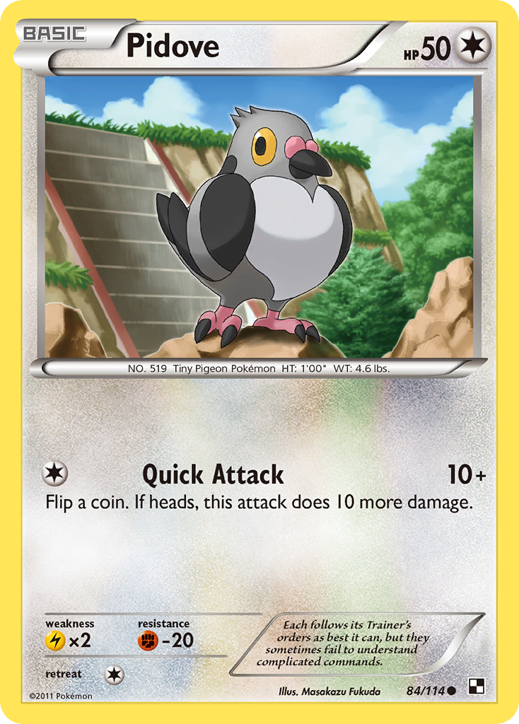 Pidove (84/114) [Black & White: Base Set] | Mega City Incorporated