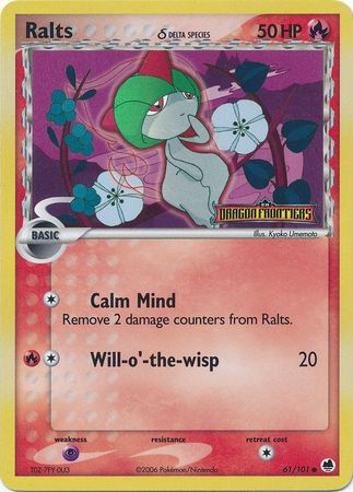 Ralts (61/101) (Delta Species) (Stamped) [EX: Dragon Frontiers] | Mega City Incorporated