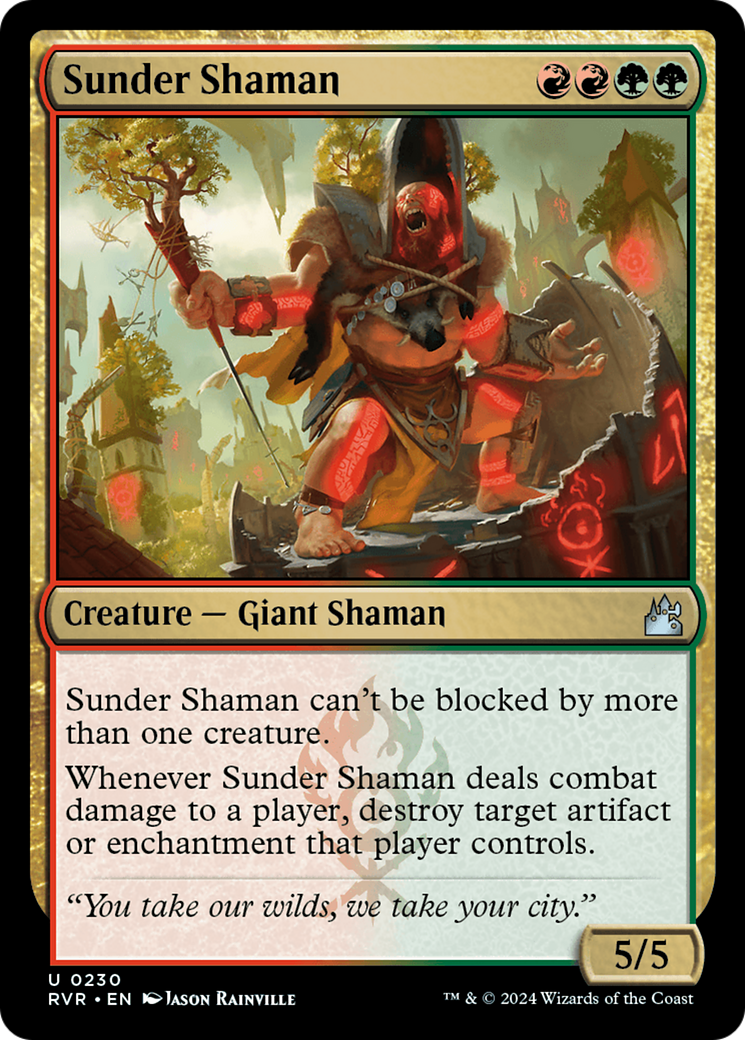 Sunder Shaman [Ravnica Remastered] | Mega City Incorporated