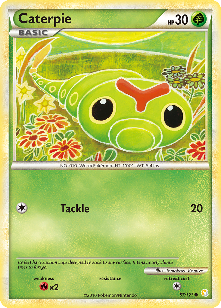 Caterpie (57/123) [HeartGold & SoulSilver: Base Set] | Mega City Incorporated