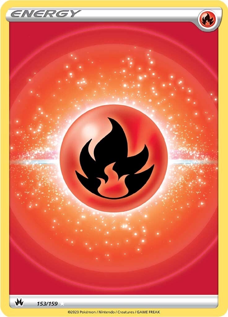 Fire Energy (153/159) (Texture Full Art) [Sword & Shield: Crown Zenith] | Mega City Incorporated