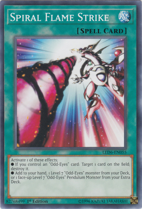 Spiral Flame Strike [LED6-EN055] Common | Mega City Incorporated