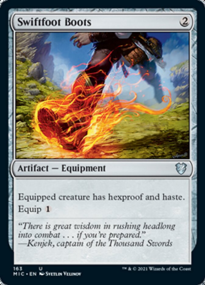 Swiftfoot Boots [Innistrad: Midnight Hunt Commander] | Mega City Incorporated