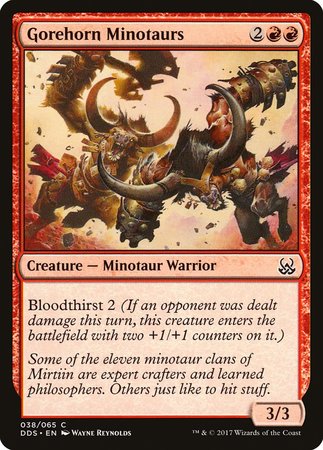 Gorehorn Minotaurs [Duel Decks: Mind vs. Might] | Mega City Incorporated