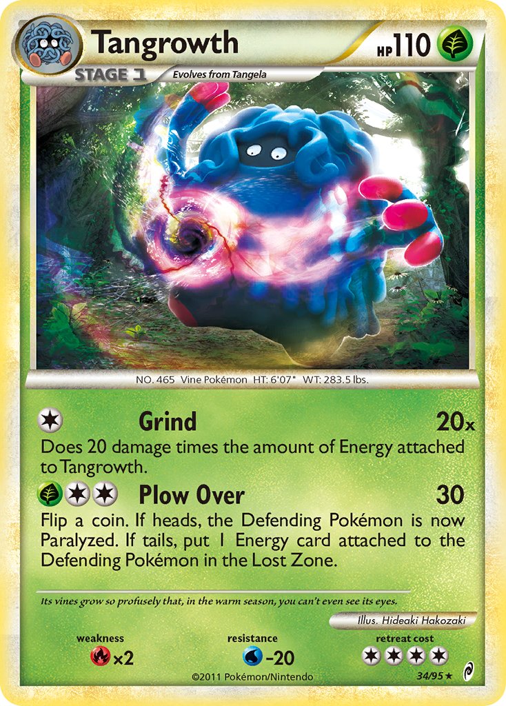 Tangrowth (34/95) (Theme Deck Exclusive) [HeartGold & SoulSilver: Call of Legends] | Mega City Incorporated