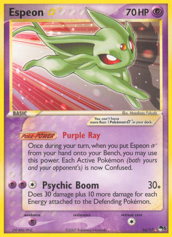 Espeon Star (16/17) [POP Series 5] | Mega City Incorporated